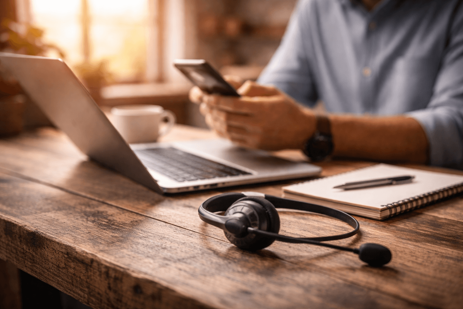 Hlýlegt verkstæði og trésmíði í vinnslu.